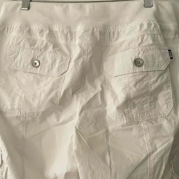 DKNY Women's White Cargo Pants - Picture 4 of 5